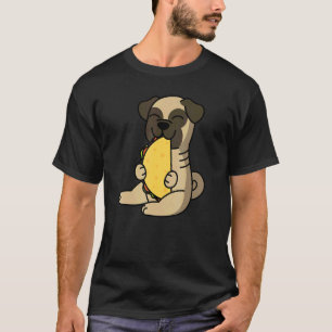 Pug Eating A Taco Dog T-Shirt