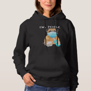 Pug Ew People Dog Wearing A Face Mask Classic T-S Hoodie