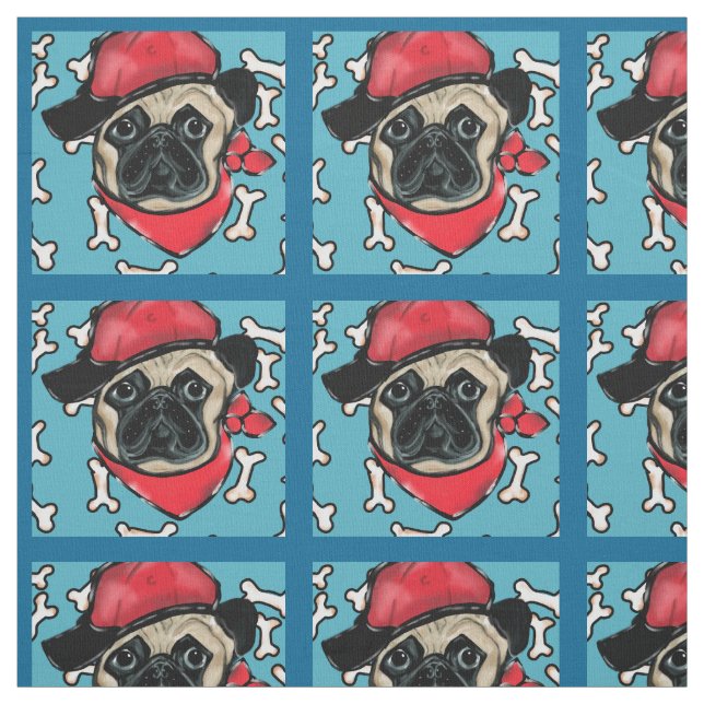 Pug Fabric (Swatch)