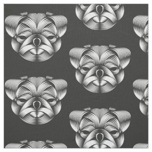 Pug - Fabric Fat Quater