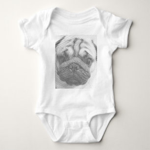 Pug Face Baby Bodysuit