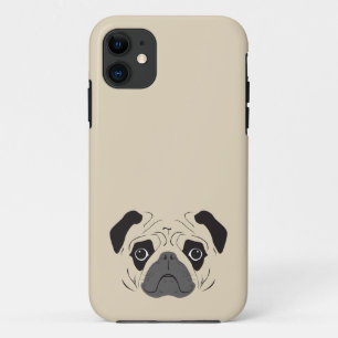 Pug Face Silhouette Case-Mate iPhone Case