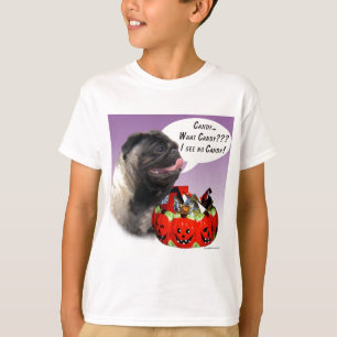 Pug (fawn) Halloween Candy T-Shirt