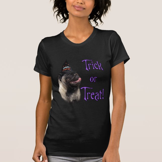 Pug (fawn) Trick T-Shirt (Front)