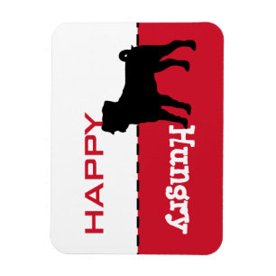 Pug Feed Me Customisable Your Words Magnet Sign