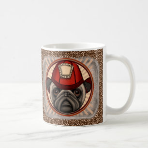 Pug Firefighter mug