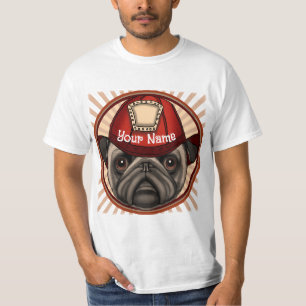 Pug Firefighter T-Shirt