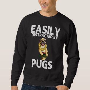 Pug For Men Women Kids Hula Dancer Pug   Sweatshirt