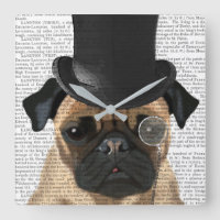 Pug, Formal Hound and Hat