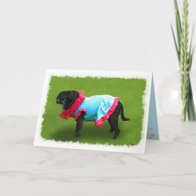 Pug Friendship Card (Front)