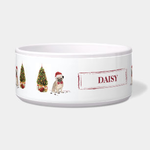 Pug Funny Christmas Dog with Tree