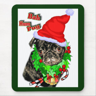 Pug Funny Christmas Gifts Mouse Pad