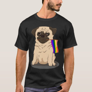 Pug Gay Pride Flag- LGBT Pride, Birthday Gift, Chr T-Shirt
