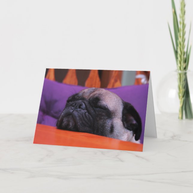 Pug Get Well Card (Front)