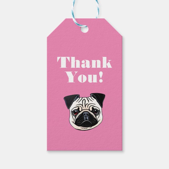 Pug Gift Tags (Front)