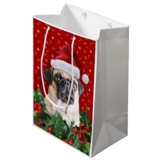 Pug Gift Wrapping Bag