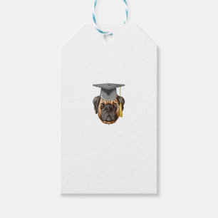 Pug Graduation Graduate Hat Pug Gift Tags