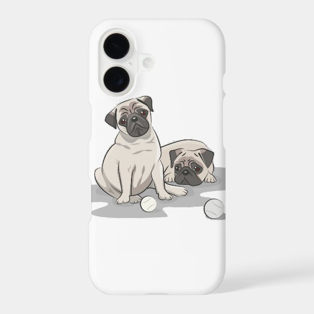 Pug Group Cartoon (Back)