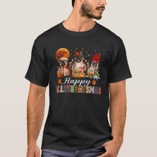Pug Halloween Thanksgiving Christmas Happy Halloth T-Shirt