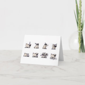 Pug Hat Birthday Card - Design by Cole Goco