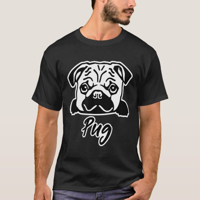 Pug Head T-Shirt (Front)