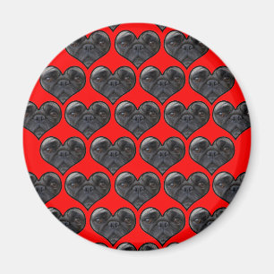 Pug Hearts Magnet