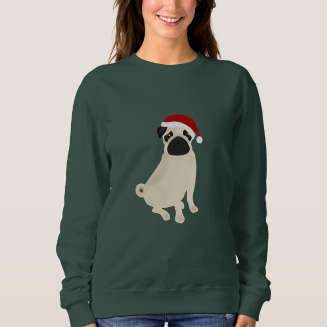 Pug Holiday Sweatshirt (Front)