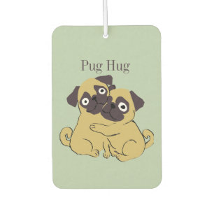 Pug hug  car air freshener