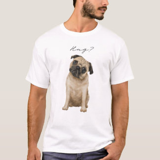Pug Hug Cute Love Pugs Design T-Shirt