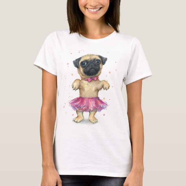 Pug in a Tutu Shirt (Front)