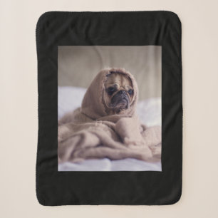 Pug In Blanket Cute Pug Dog Lover Gift