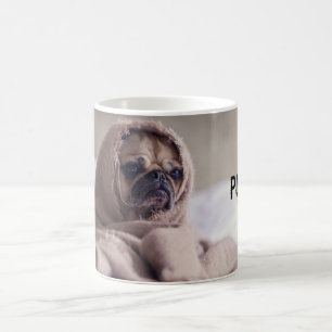 Pug In blanket mug