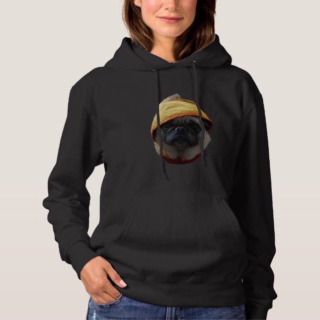 Pug in Rain Jacket  Classic T-Shirt 679 Hoodie (Front)