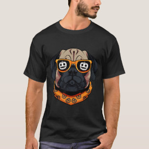 Pug In Sunglasses Lazy Halloween Costume T-Shirt