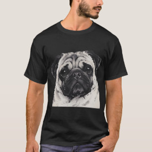 Pug Ink Painting Close-up T-Shirt