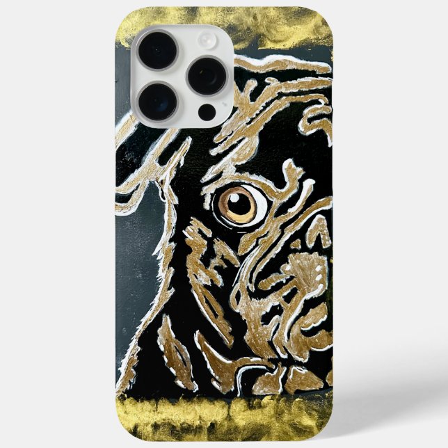 Pug iPhone 15 Pro Max Case (Back)