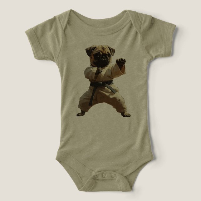 Pug Karate School (Design Front)