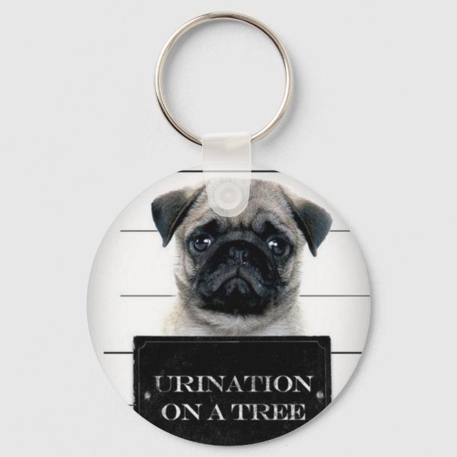 Pug Key Ring (Front)