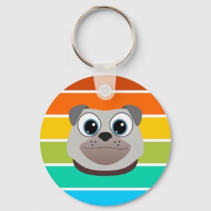Pug Key Ring