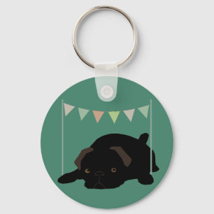 Pug Key Ring
