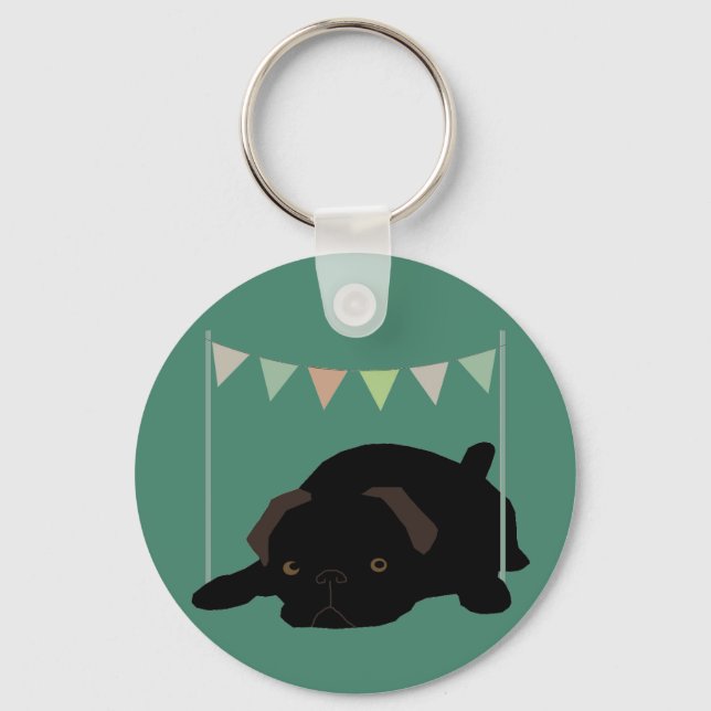 Pug Key Ring (Front)