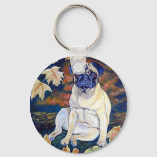 Pug Keychain