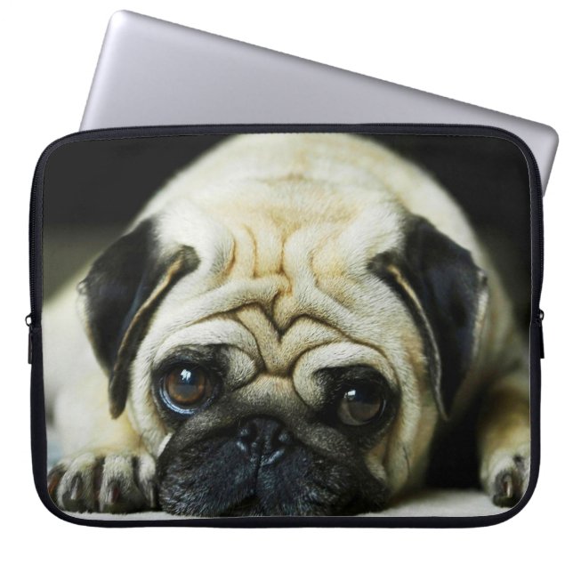 Pug Laptop Sleeve (Front)