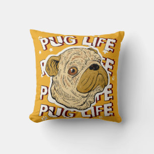Pug Life Animal Dog Cushion