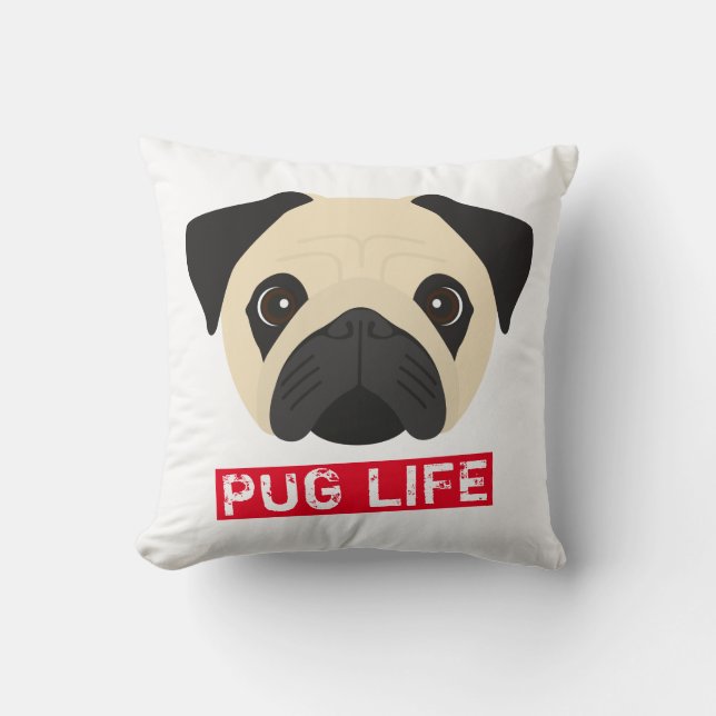 Pug Life Cushion (Front)