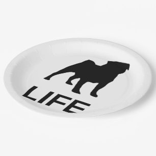 pug life silo paper plate