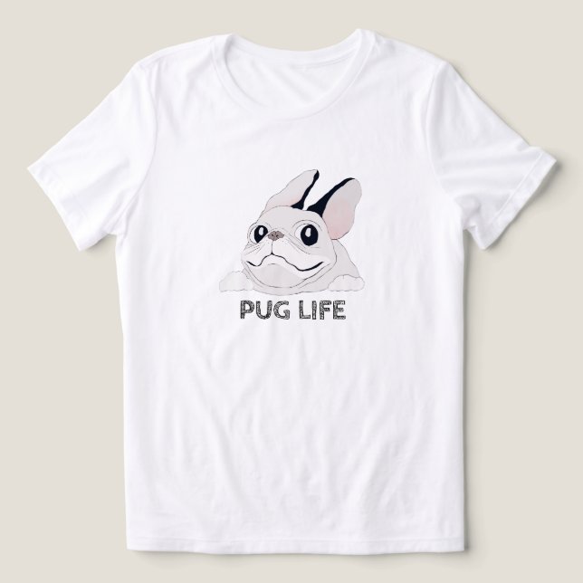 PUG LIFE Tri-Blend SHIRT (Design Front)