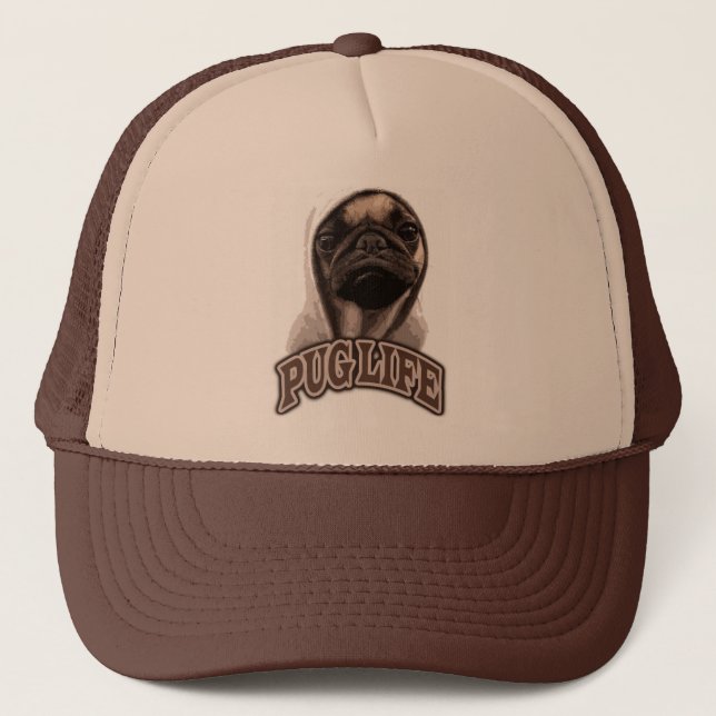 Pug Life Trucker Hat (Front)