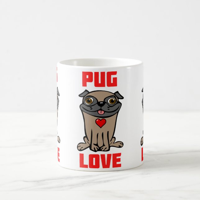 Pug Love #2 Coffee Mug (Center)