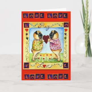 Pug Love Greeting Cards